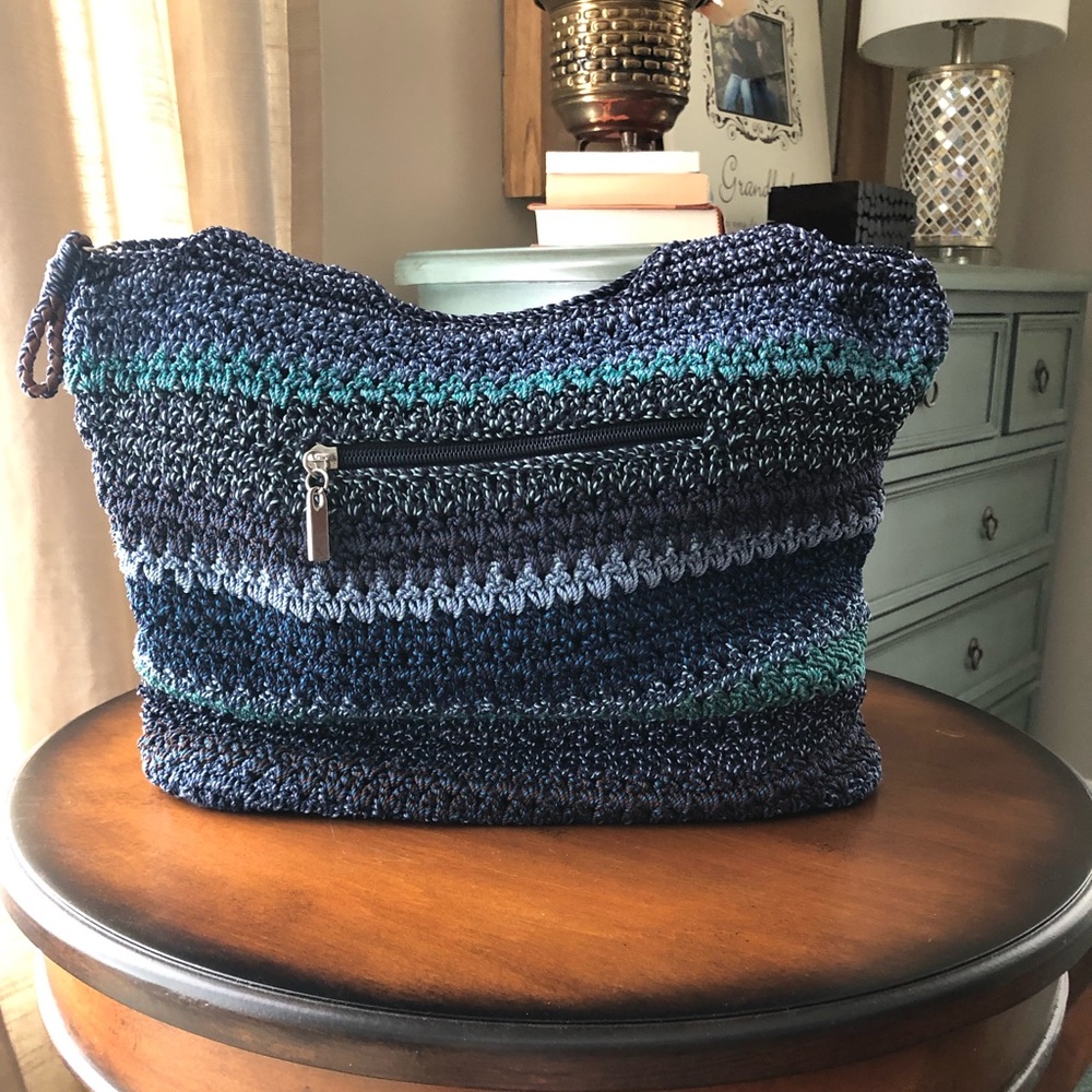 SAK Amberly Crochet Bag Neptune Stripe (BLUE)